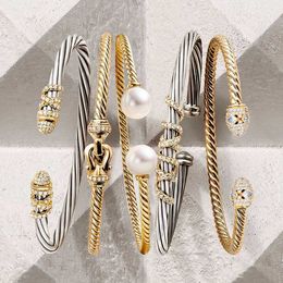 Godki Trendy Luxury Brangle empilable Brangle pour femmes Mariage Full Cumbic Zircon Crystal CZ Dubai Silver Color Party Bracelet 2020 Q0717