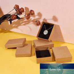 Jewellery Set pandahall Cardboard for Ring Necklace Rectangle Tan 8x5x3cm Black 9x7x3mm White 7x7x3mm 9x9x3mm