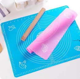 NEWSilicone baking pad with dial 29*26cm non-stick kneading dough mat pastry boards for fondant clay pastry bake tools silpat matRRF11724