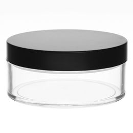 2021 Empty loose powder jar 20g Cosmetic powder case with sifter black 20ml big loose powder case