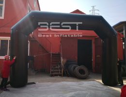 Factory price Custom High Quality Entrance Archway Decorative Inflatable Arch Black Halloween Door