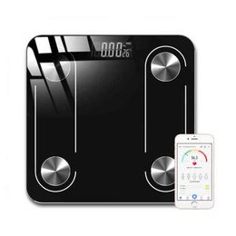 Hot Smart Body Fat Weight Scales Floor Digital Human bmi Bathroom Weighing Scale Bluetooth LED mi Body Composition Scale 17 Data H1229