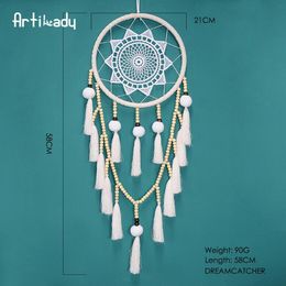 Foreign Dreams Tassel Weaving Dreamcatcher Fashion Feather Dream Catcher Handicraft Pendant Wall Hanging Room Decoration Woven HHC6630