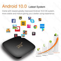 Bluetooth Smart TV Box Sets Android 10 4K HDR 2.4G&amp5.8G Wifi TV Receiver Media Player 16G 64G Youtube IP TV Box Top Box