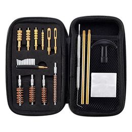 Universal Cleaning kit .22.357.38,9mm.45 Calibre Cleaning Kit Bronze Bore Brush and Brass Jag Adapter JK2102XB