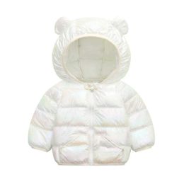 Baby Girls Boys Hooded Jacket Cotton Padded Winter Infant Toddle Child Down Jacket Light Cotton Coat Baby Clothes Outwear 0-3Y H0909