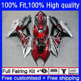 Body Injection Mold For SUZUKI K7 GSXR 1000 CC 1000CC 07 08 Bodywork 27No.55 GSXR1000 GSX-R1000 Wine red new 2007 2008 GSXR1000CC GSXR-1000 2007-2008 OEM Fairing Kit