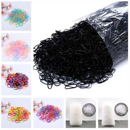 200/1000pcs Girls Elastics Baby Accessories 1cm TPU Mini Disposable Ponytail Holder Rubber Bands Gum for Hair