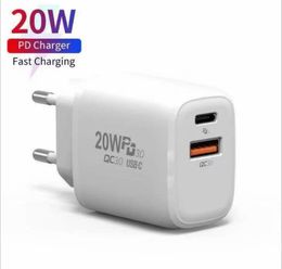 USB C Wall Charger 20W Power Delivery PD Quick Chargers Adapter TYPE-C Fast Charging Plug For smartphone samsung