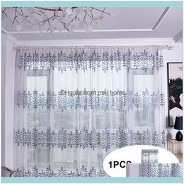 Curtain Deco El Supplies Home Gardencurtain & Drapes Trees Sheer Tulle Window Treatment Voile Drape Valance Fabric Bedroom In The Kitchen Cu