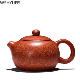 Chinese new Teapot Purple Clay Xishi pot beauties handmade Kettle Dahongpao Tea Set 188 Ball Hole Philtre 220ml