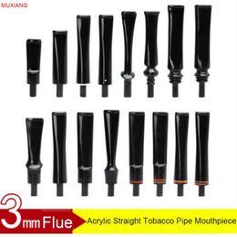 MUXIANG 3mm Flue Smoking Pipe Specialized Straight Mouthpiece Acrylic Mouthpiece/Nozzle Fit with 3mm Filter China be0007-be0078 C0310