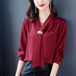 Buy Wine Red Silk Shirt Online Shopping 