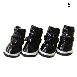 Dog Apparel 4pcs Wear Resistant Shoes Outdoor Pet Care Soft Puppy Keep Clean Anti Slip Protection Winter Casual Waterproof Warm