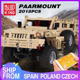 MOULD KING MOC High-Tech The Remote Truck APP RC motor Truck Model Building Blocks Assemble Bricks Kid DIY Toy Christmas Gift X0902