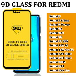 FOR RED MI REDMI 9 Prime Power 9A 9AT 9C NFN 10X 4G PRO 5G K30 ULART K30S K40 PRO 9D FULL COVER TEMPERED GLASS SCREEN PROTECTOR