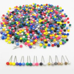 Wholesale 4x15mm Small Map Push Pins desk accessories Maps thumb Tacks,standard pin Plastic Head with Steel Point 19 colors