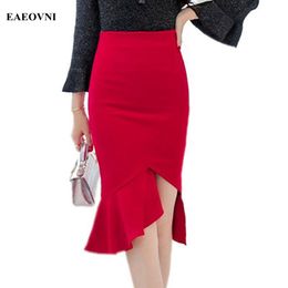 skinny long skirt Australia - Skirts Plus Size Womens Black Summer 2021 Korean Elegant Sexy Bodycon Skirt Skinny Office High Waist Pencil Y2k Long 5XL