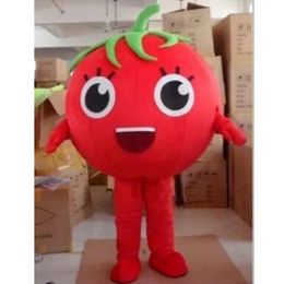 Halloween Red Tomato Mascot Costume Cartoon theme character Carnival Festival Fancy dress Xmas Adults Size Birthday Party Outdoor Outfit