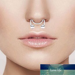 Steel Faux Fake Septum Nose Hoop Rings Stainless Lip Ear Nose Septum Ring Non Piercing Clip On Nose Hoop Rings Body Piercing