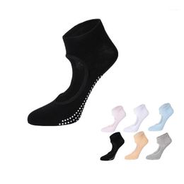 Sports Socks 3pairs Backless Yoga Women Non Slip Pure Cotton Silicone Anti-skid Breathable Ankle Ladies Ballet Dance Woman