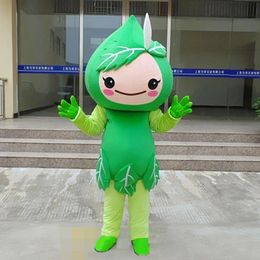 High quality Green Flower Mascot Costumes Halloween Fancy Party Dress Cartoon Character Carnival Xmas Easter Advertising Birthday Party Costume Outfit