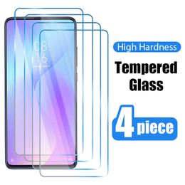 Cell Phone Screen Protectors 4Pcs Protective Glass For Xiaomi Poco X3 NFC X2 M3 M2 Tempered Screen Protector For Mi 10 Lite Pro