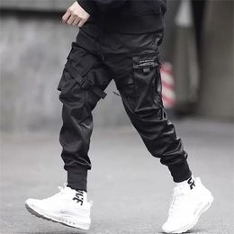 April MOMO Men Spring Hip Pop Harlan tooling pants Elastic Waist Pencil Pants Trousers Streetwear Hombre Sweatpants T200104