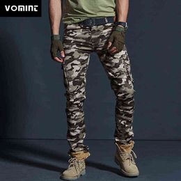 Pantaloni cargo stile militare da uomo Pantaloni da uomo impermeabili e traspiranti Pantaloni da jogging Tasche militari Pantaloni casual Taglie forti H1223