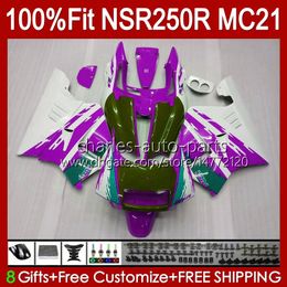 Injection For HONDA NSR250 NSR 250 R NSR 250R 1990 1991 92 93 103HC.173 purple hot NSR250RR NSR250R MC21 PGM3 90 91 1992 1993 OEM Fairing