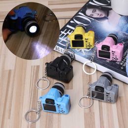 Mini Digital Reflex DSLR Camera LED Flash Light Torch Shutter Sound Keychain G1019