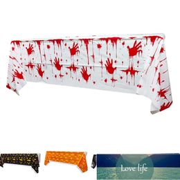 1pcs Halloween Blood Handprint Theme Party Disposable Tablecloth Creepy Decoration Supplies Decorations for Home