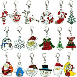 JINGLANG Mix Decoration Fashion Lobster Clasp Christmas Style Charms DIY For Jewellery Making Accessories