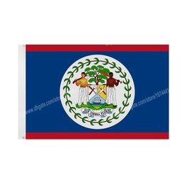 Belize Flags National Polyester Banner Flying 90*150cm 3*5ft Flag All Over The World Worldwide Outdoor can be Customized