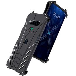 Luxury Metal Cases for Xiaomi Black Shark 4 Pro Phone Cover for Xiomi Black Shark 4 Aluminium alloy Cases with Original Bracket