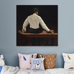 High Quality Brent Lynch Paintings Artwork Reproduction Winning Hand Figure Oil Painting Canvas Handmade Wall Decor