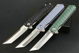 New 2022 TwoSun Knives D2 G10 Flipper Fast Open Folding Knife Pocket Knifes Rescue Utility EDC Tools