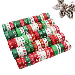 Gift Wrap Christmas Pattern Nice Wrapping Multi Purpose Polyester Fibre Ribbon Wedding Party Decoration Baking Decor DIY Accessories
