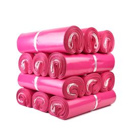 100pcs/lot Pink Poly Mailer 10*13 inches Express Bag 25*35cm Mail Bags Envelope/ Self Adhesive Seal Plastic bags pouch DH9480