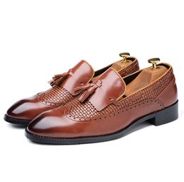Luxury Crocodile Men Shoes Slip-on Flat Oxfords Casual Fashion Pointed Toe Dress Business designer Wedding Shoe