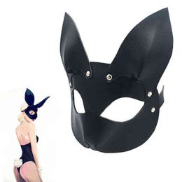 NXY SM Sex Adult Toy Adjustable Leather Fox Mask Couples Flirt Bondage Toys Adults Games Bdsm y Cosplay 4 Colors Choose.1220