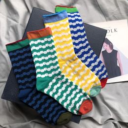 Men's Socks 1 Pair And Women's Creative Colour Matching Screw Mouth Trendy Fashion Personality Tube
