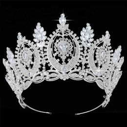 Tiaras And Crowns HADIYANA Classic Geometric Zircon Design Simple Elegant Women Wedding Hair Accessories BC4573 Haar Sieraden 210707