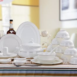 [silver] bone china tableware romantic Jingdezhen Korean dishes gifts foot bowl dishhigh quatity