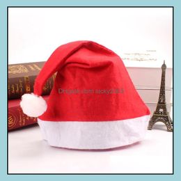 Festive Supplies Home & Gardenred Santa Claus Hat Tra Soft Plush Cosplay Party Hats Christmas Decoration Adts Drop Delivery 2021 Plkay