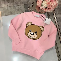 Maglioni per bambini Design alla moda Modello orso per neonate Ragazzi Pullover Maglione per bambini Manica lunga Primavera Inverno Maglione Abbigliamento Alta qualità