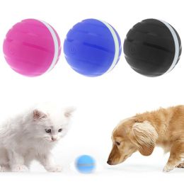 Cat Toys Waterproof Durable Smart Interactive Kid Toy Pet Balls RGB LED 360 Auto Rolling USB Recharge Sleep & Wake Up For Dog
