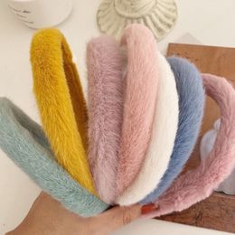 Bohemian Faux Fur Hairband Handmade Headband Women Girls Hair Accessories