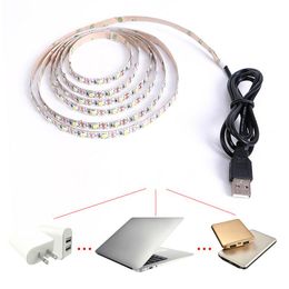 Strips 0.5/1/2/3/4/5m LED Light Strip USB Interface TV Background Double Panel Christmas Lights Cabinets 5v 60 Lamp BeadsLED