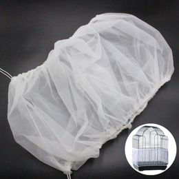 Other Bird Supplies Adjustable Mesh Cage Cover Shell Skirt Net Easy Cleaning Seed Catcher Guard Accessories Parrot